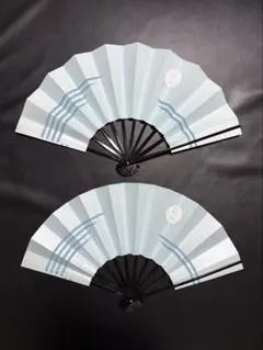 扇子 29cm 2枚組 銀波 パール 新品箱 舞扇子 舞踊 大衆演劇 着物 和装 