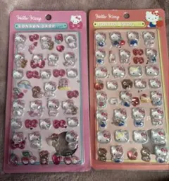 新品　海外限定　ボンボンドロップシール　キティ　2枚セット