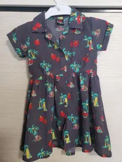 BABYDOLL アロハ 半袖ワンピース 100cm