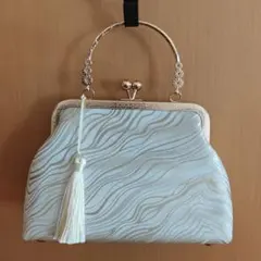 パーティーバッグ がま口 白