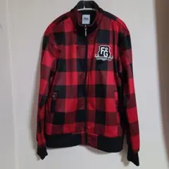 FILA GOLF 赤・黒チェックジャケット Lサイズ