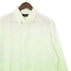 ラルフローレン ボタンダウン グラデーションシャツ 長袖シャツ リネン 麻