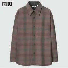 【完売品】　UNIQLO ヘビーフランネルオーバーサイズシャツ　長袖　Mサイズ