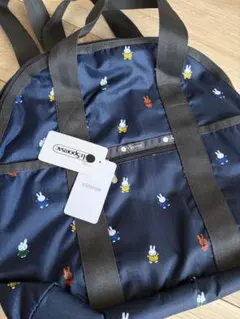 LeSportsac ミッフィー柄 ボストンバッグ ネイビー 新品のサムネイル