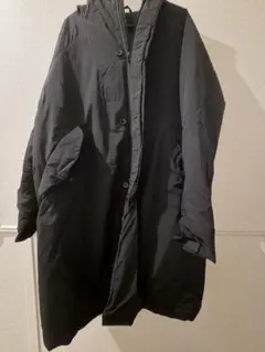 NANO UNIVERSE ブラック ダウンロングコート