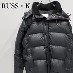 RUSS・K ダウンジャケット　ファー付き　山下智久着用　ブラック　L