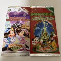 ディズニー　コレクションカード　クリスマス2017 2個セット