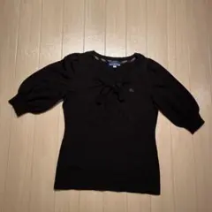 Burberryブルーレーベルロゴ入り半袖ニット