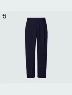UNIQLO +J ウーブレンドタックパンツ 82 ネイビー 21AW プラスJ