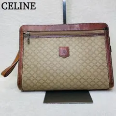 CELINE セリーヌ マカダム セカンドバッグ クラッチバッグ レザー
