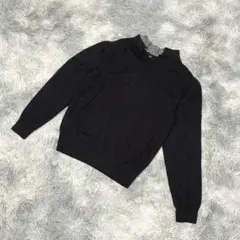 DoCLASSE パーカー M ネイビー ニットパーカー 綺麗め 上品 秋冬