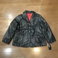 リバーシブル黒ダウンジャケット Lサイズ　撥水加工　両面着用　赤