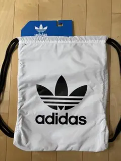 【新品】adidas アディダス　厚手ナップサック　白　ホワイト