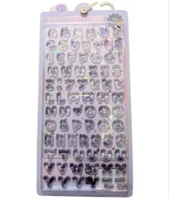 【正規品】　【新品未開封】　ボンボンドロップシール　アルファベット　シール　紫