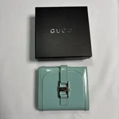 GUCCI ミントグリーン 二つ折り財布 箱付き