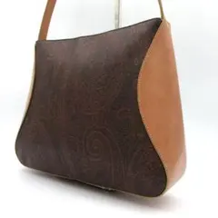 エトロ ETRO ペイズリー柄 ワンショルダーバッグ ブラウン PVC