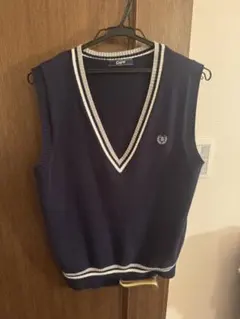 ネイビー Vネック セーター