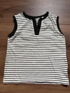 ボーダー柄 タンクトップ ノースリーブ