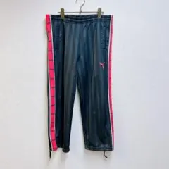プーマ ジャージパンツ トラックパンツ ブラック ピンク SS