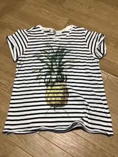 【Marquise de blanc】半袖ボーダー柄Tシャツ★パイナップルのサムネイル