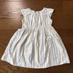 any FAM マルチストライプ ノースリーブワンピース 110cm