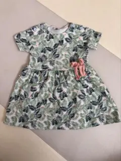 Petit Bateau ボタニカル柄ワンピース 12m/74cmのサムネイル