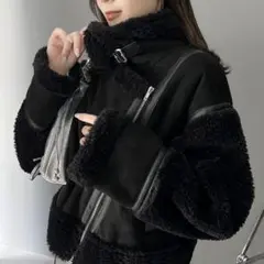 mily bilet】フェイクレザーショートダウンジャケット - メルカリ