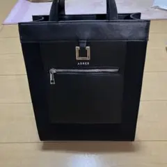 ADRER ブラック トートバッグ