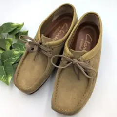 【美品】クラークス オリジナルズ ワラビー スエード メープル 7.5М