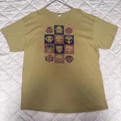 GILDAN ギルダン Tシャツ ベージュ　ヴィンテージ　妖怪