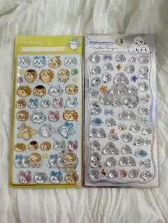 2枚セット✨ ちいかわ シマエナガ シール ステッカー 硬いシール 立体シール