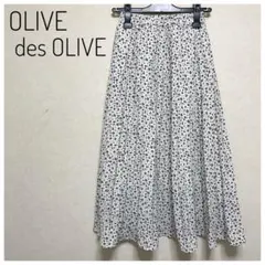 OLIVE des OLIVE フラワープリント 花柄 ロングスカート Sのサムネイル