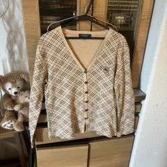 BURBERRY チェック柄 カーディガン M