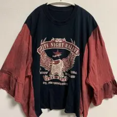 アメリカ古着リメイク ドッキングシャツ 両面プリント