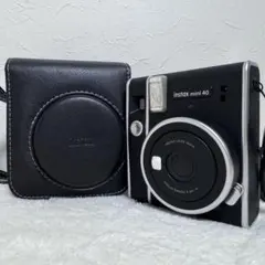 instax mini 40 本体 レザーケース付き