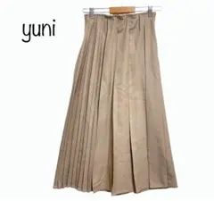 ユニ　yuni プリーツロングスカート　ベージュのサムネイル