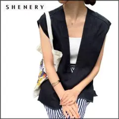 シーナリー/SHENERY Vネックリネンベスト 送料込みのサムネイル