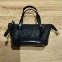ブラックレザーmini ショルダーバッグ
