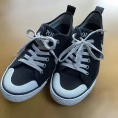 Polo Ralph Lauren ラルフローレン黒キャンバススニーカー　23㎝のサムネイル