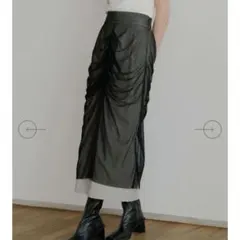 シ*ホ様 ミエリインヴァリアント Mesh Drape Pencil Skirtのサムネイル