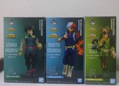 僕のヒーローアカデミア　一番くじ　フィギュア　蛙吹梅雨　緑谷出久　轟焦凍