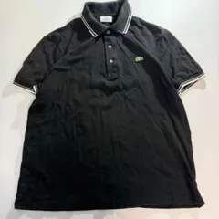 F2 LACOSTE ポロシャツ ブラック メンズ