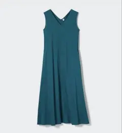 マーセライズコットンAラインワンピース　UNIQLO