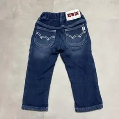 EDWIN 裏起毛 デニムパンツ 90 キッズ ジーンズ ウエストゴム