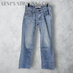 【Levi's】リーバイス×アース コラボ　ストレートデニムパンツ 青　ブルーのサムネイル