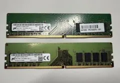 Micron 8GB PC4-2666V メモリ2枚セット - メルカリ