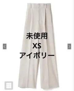 センタープレス　ワイドタック　ロングパンツ　gm615 グレイル XS