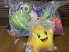 一番くじ　マリオ　 ラストワン賞『ヨッシークッション』 C賞『チコぬいぐるみ』
