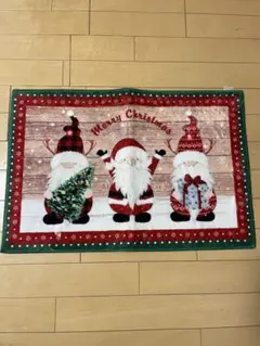 新品　クリスマス サンタマット