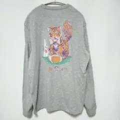 ヴィンテージキャットロングTシャツ 古着 archive 韓国ストリート y2k 